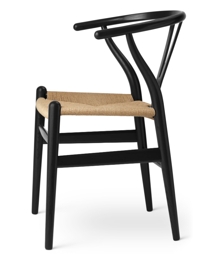CH24 Wishbone Chair CHS Color Black - CARL HANSEN