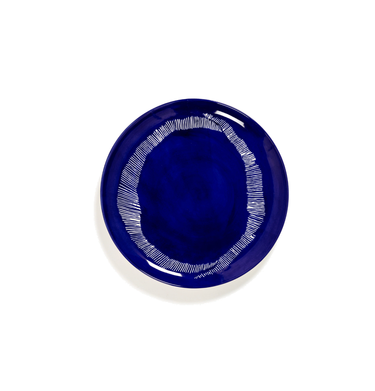 Feast Tableware Dinner plate dark blue/white stripes - SERAX