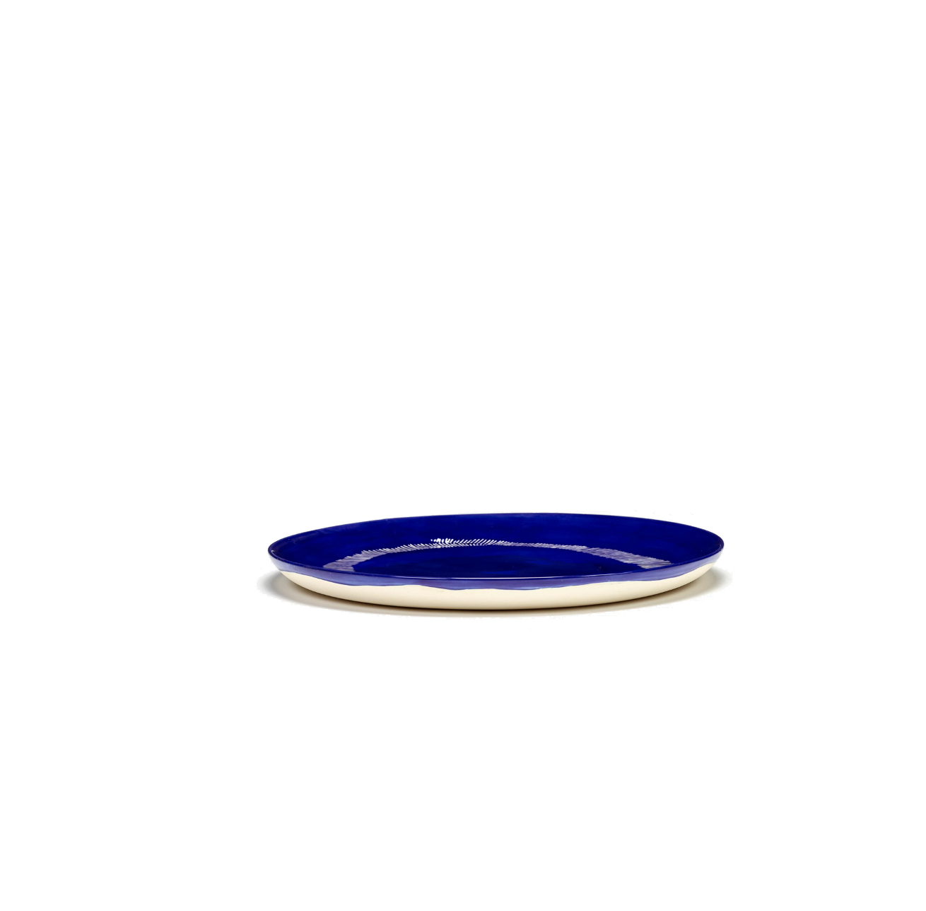 Feast Tableware Dinner plate dark blue/white stripes - SERAX