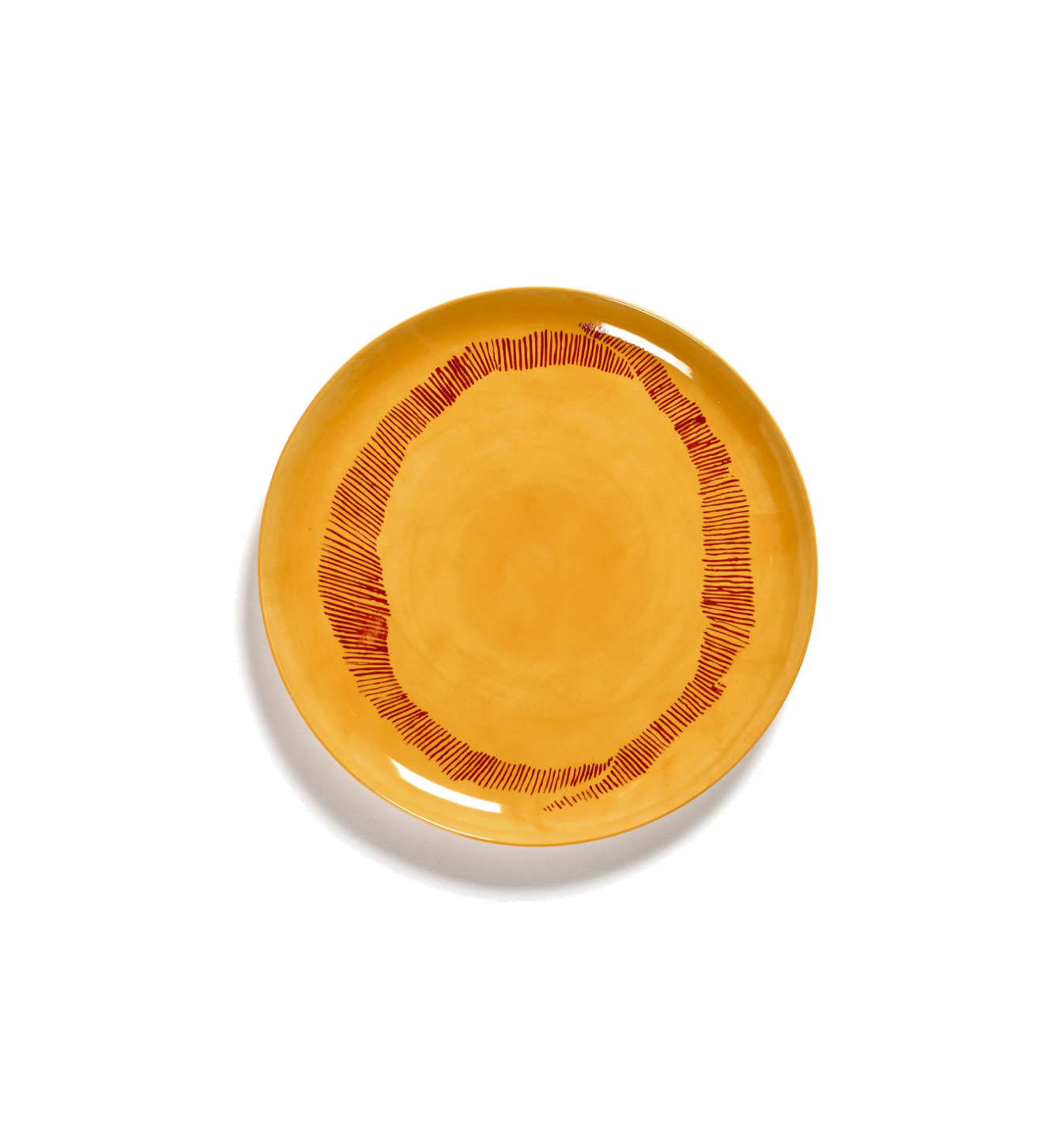 Feast Tableware Dinner plate yellow/red stripes - SERAX