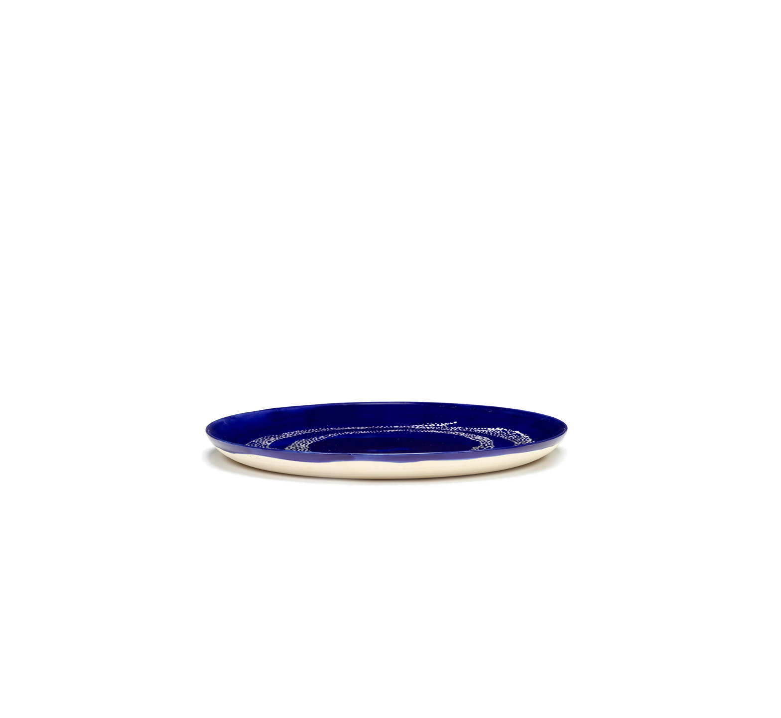 Feast Tableware Dinner plate dark blue/white dots - SERAX