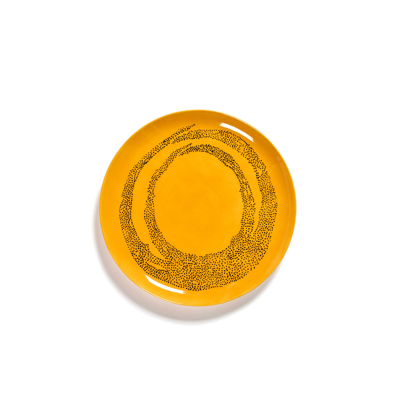 Feast Tableware Dinner plate yellow/black dots - SERAX