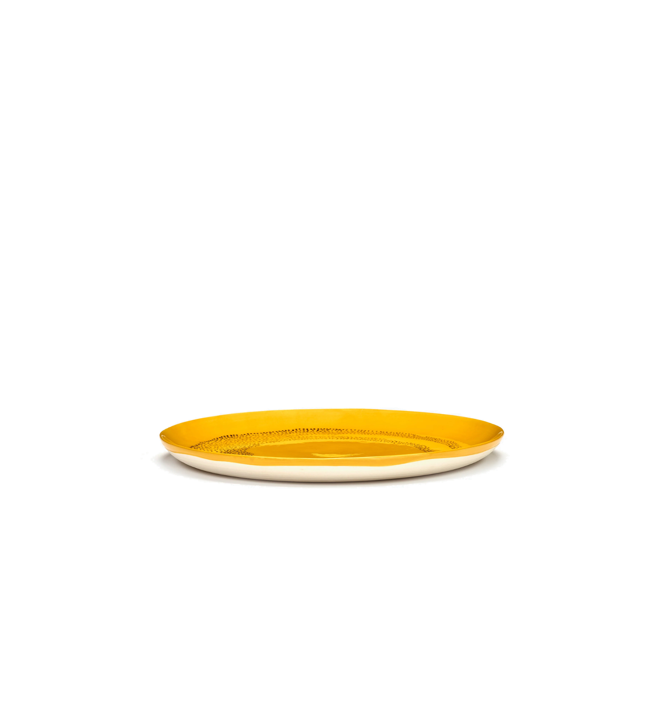 Feast Tableware Dinner plate yellow/black dots - SERAX