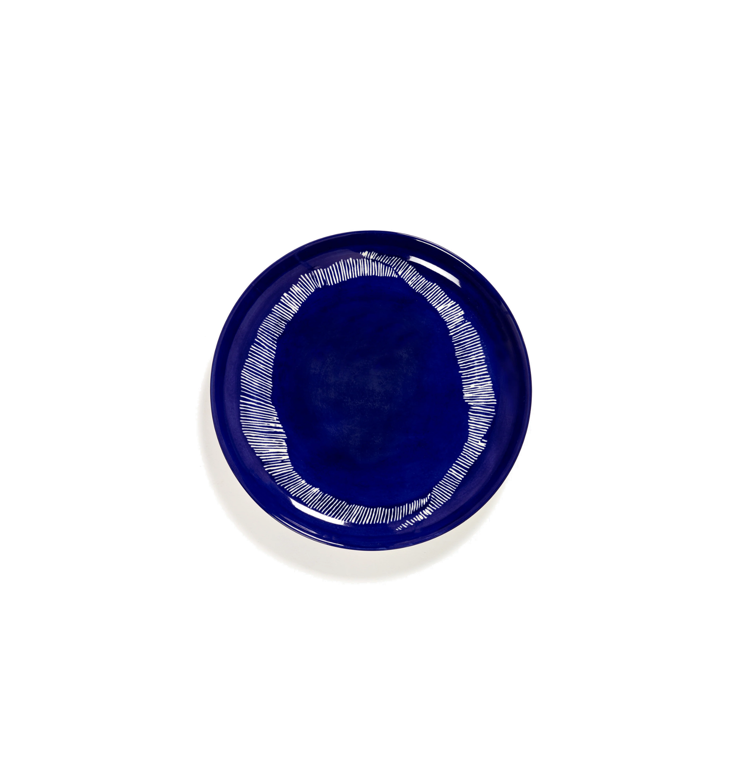 Feast Tableware Starter plate dark blue/white stripes - SERAX