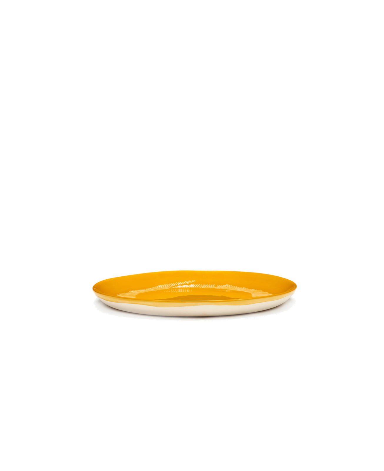 Feast Tableware Starter plate yellow/white stripes - SERAX