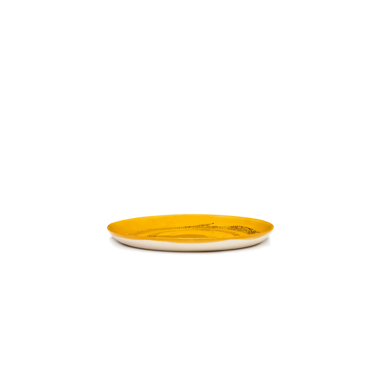 Feast Tableware Starter plate yellow/black dots - SERAX