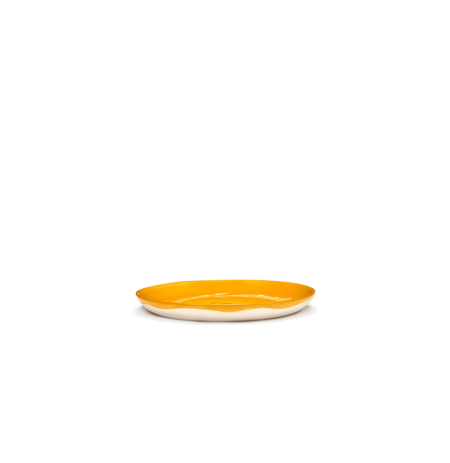 Feast Tableware Breakfast plate yellow/white stripes - SERAX