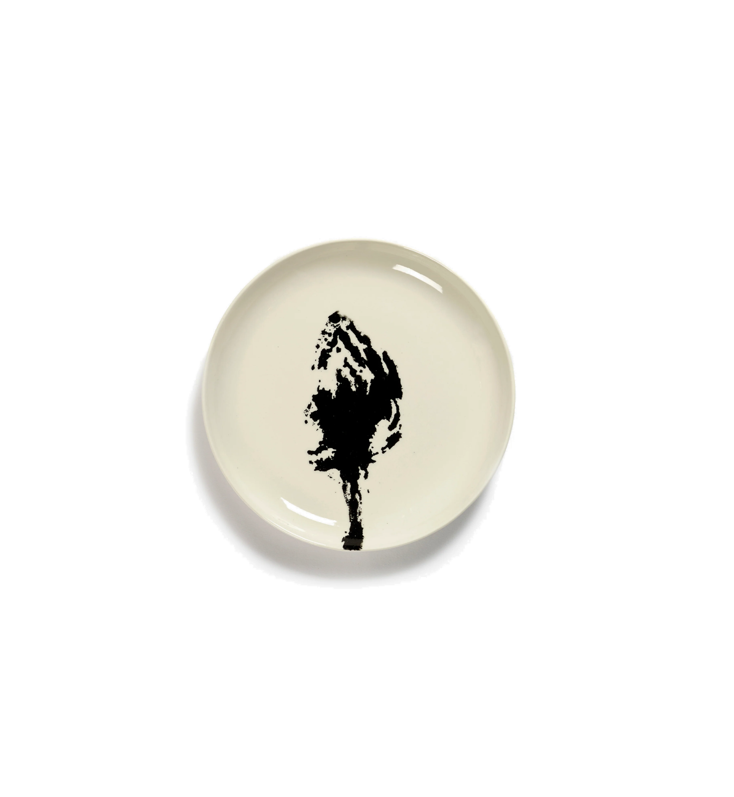 Feast Tableware Breakfast plate off-white/black artichoke - SERAX
