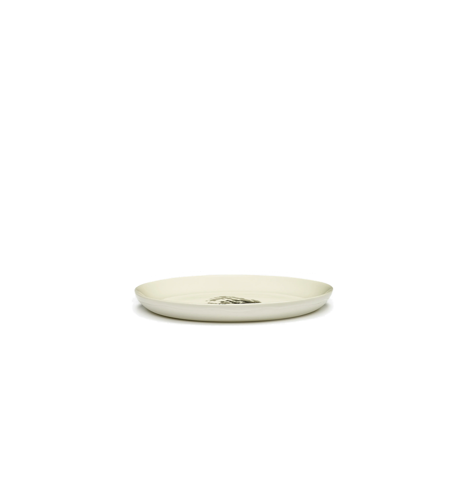 Feast Tableware Breakfast plate off-white/black artichoke - SERAX