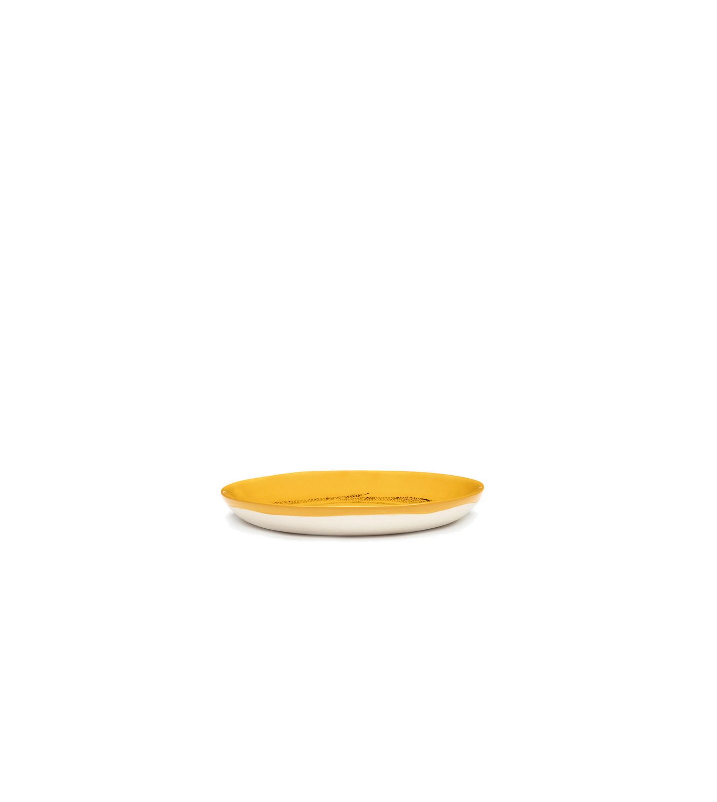 Feast Tableware Dessert plate yellow/black dots - SERAX