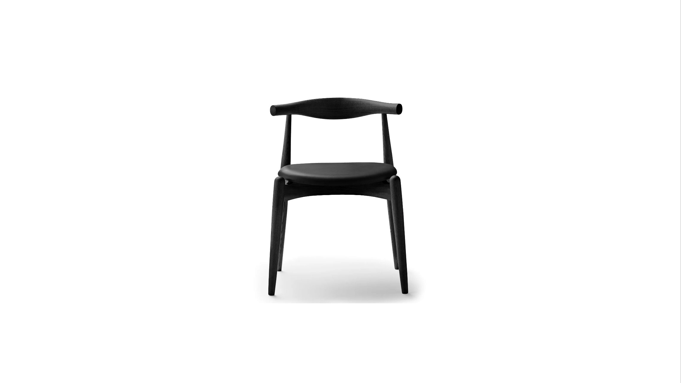 CH20 Elbow Chair Oak Black - CARL HANSEN