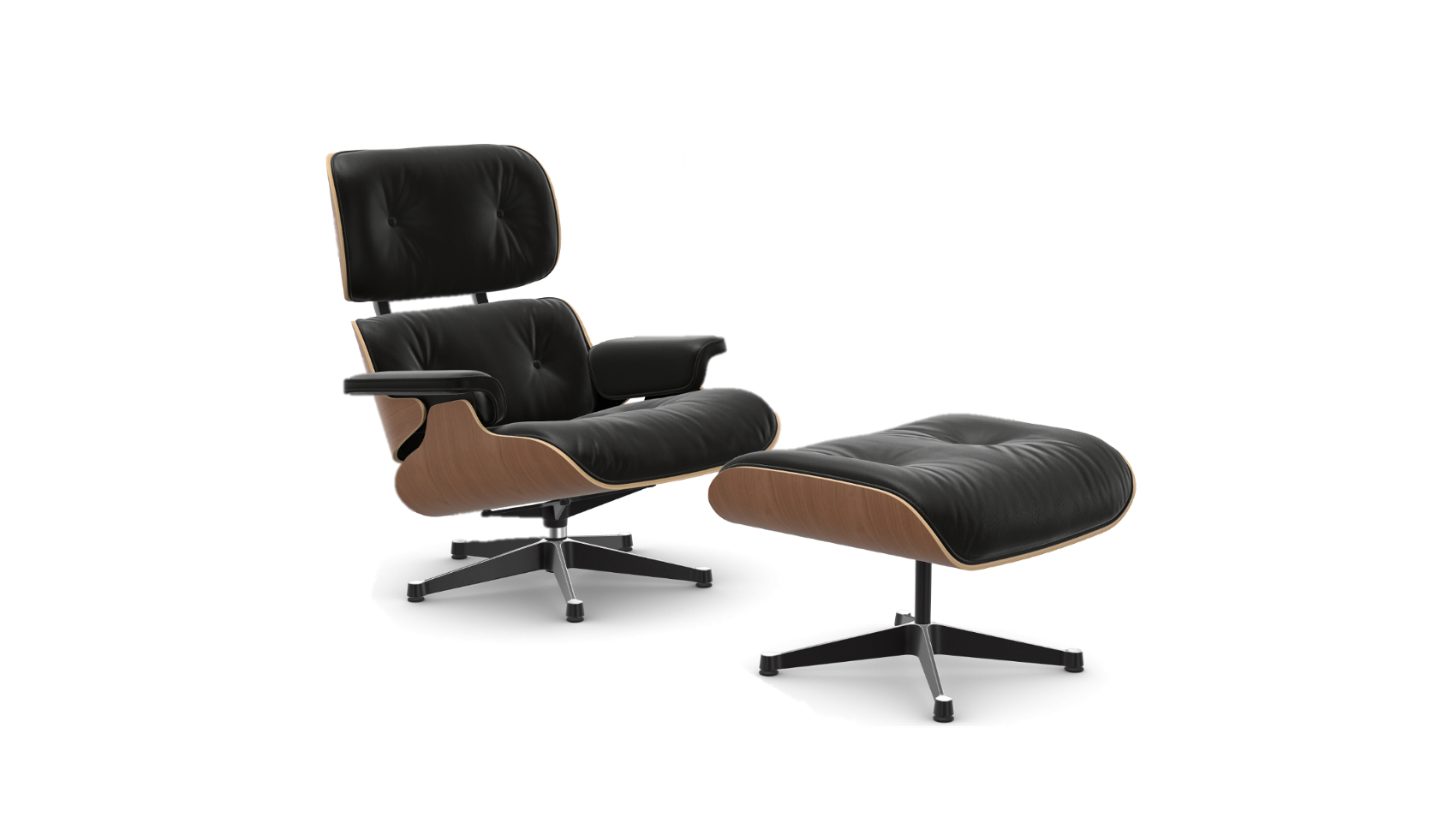 Lounge Chair + Ottoman Cherry - VITRA