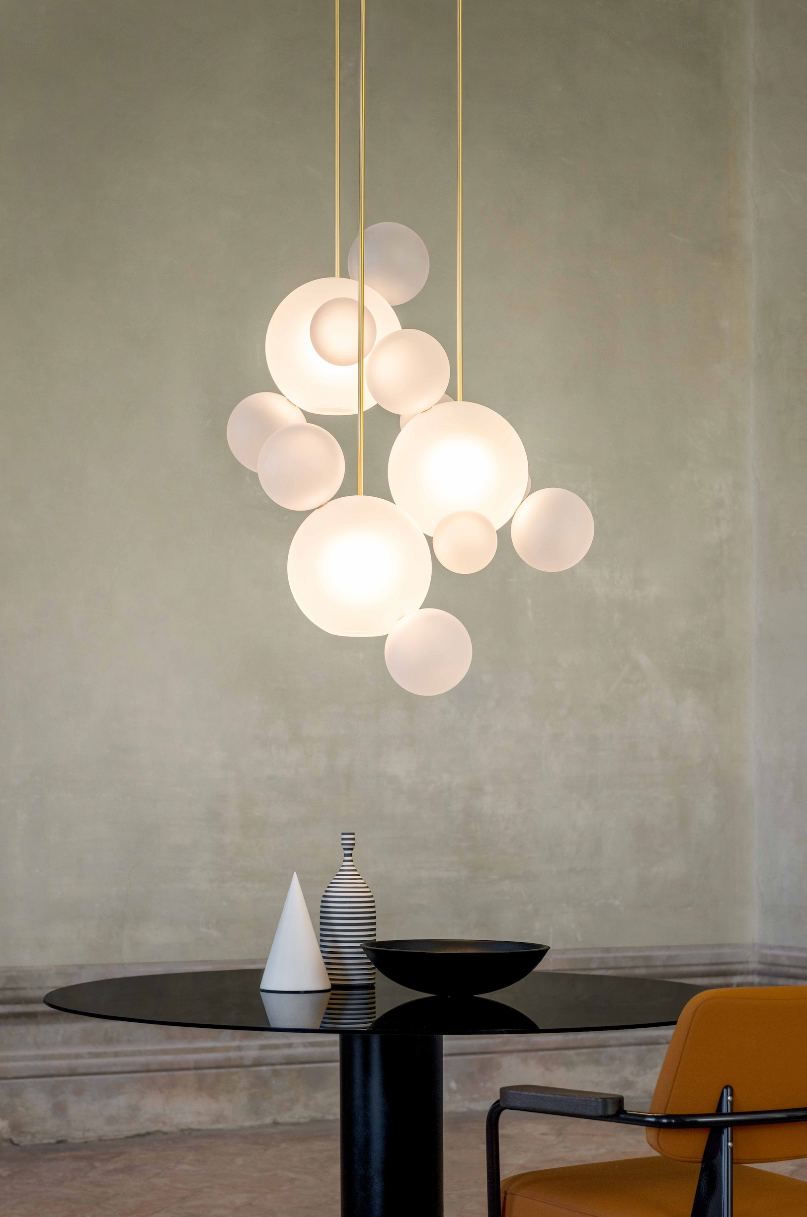 Bolle Frosted Chandelier Circular 34 - GIOPATO & COOMBES