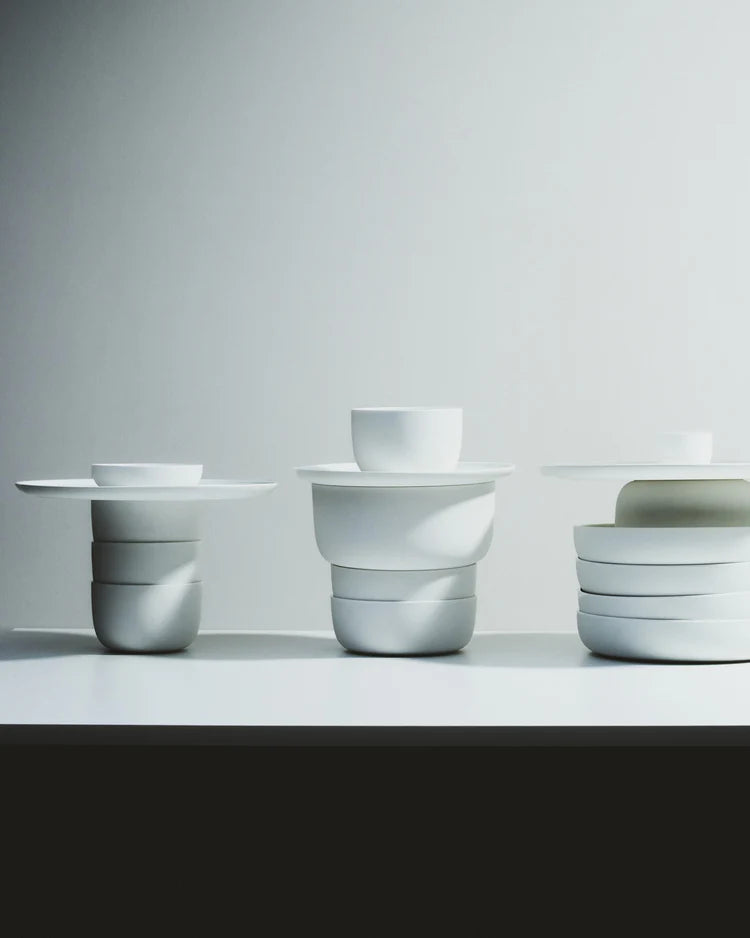 Plate Low Mini White Base - SERAX