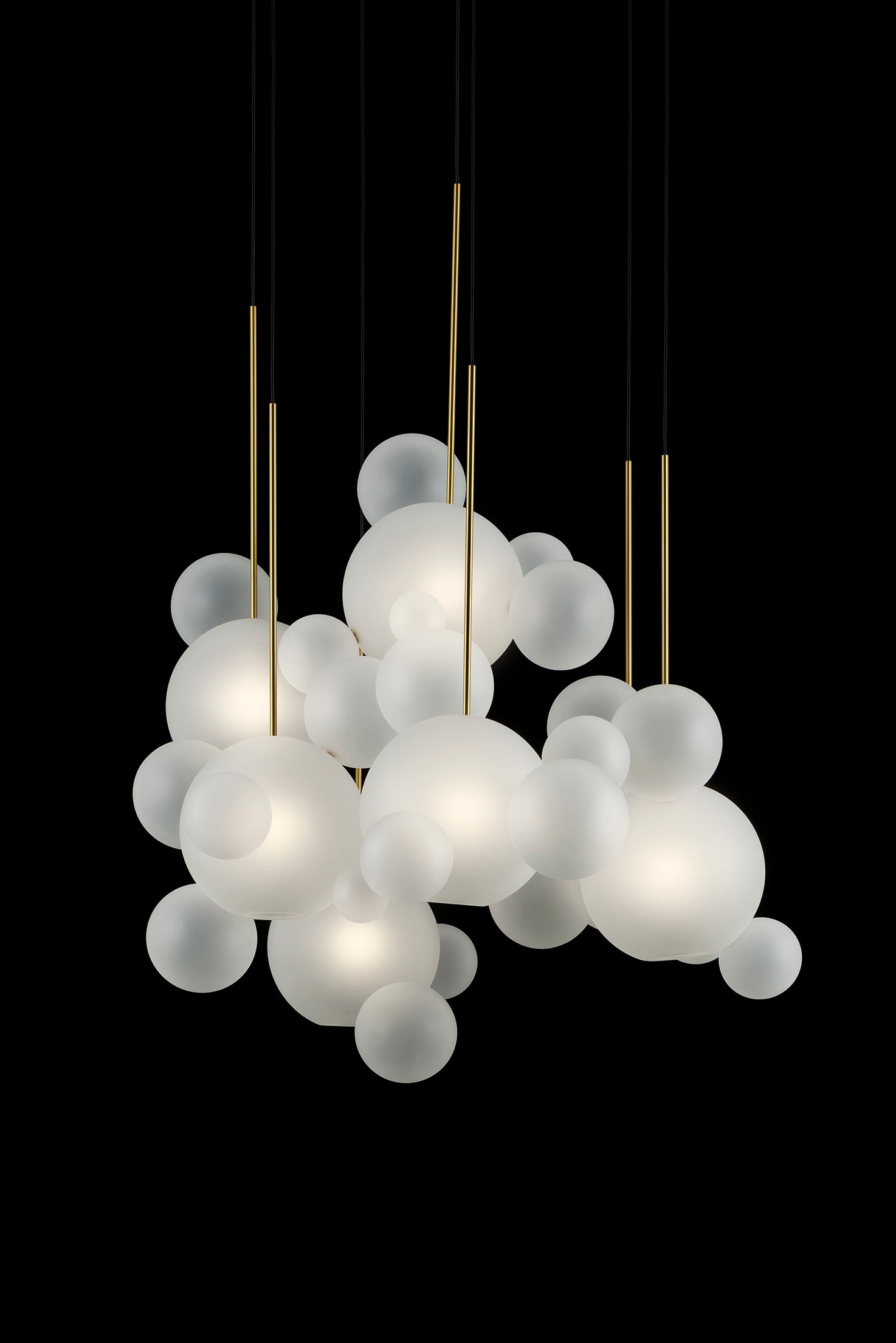 Bolle Frosted Chandelier Circular 34 - GIOPATO & COOMBES