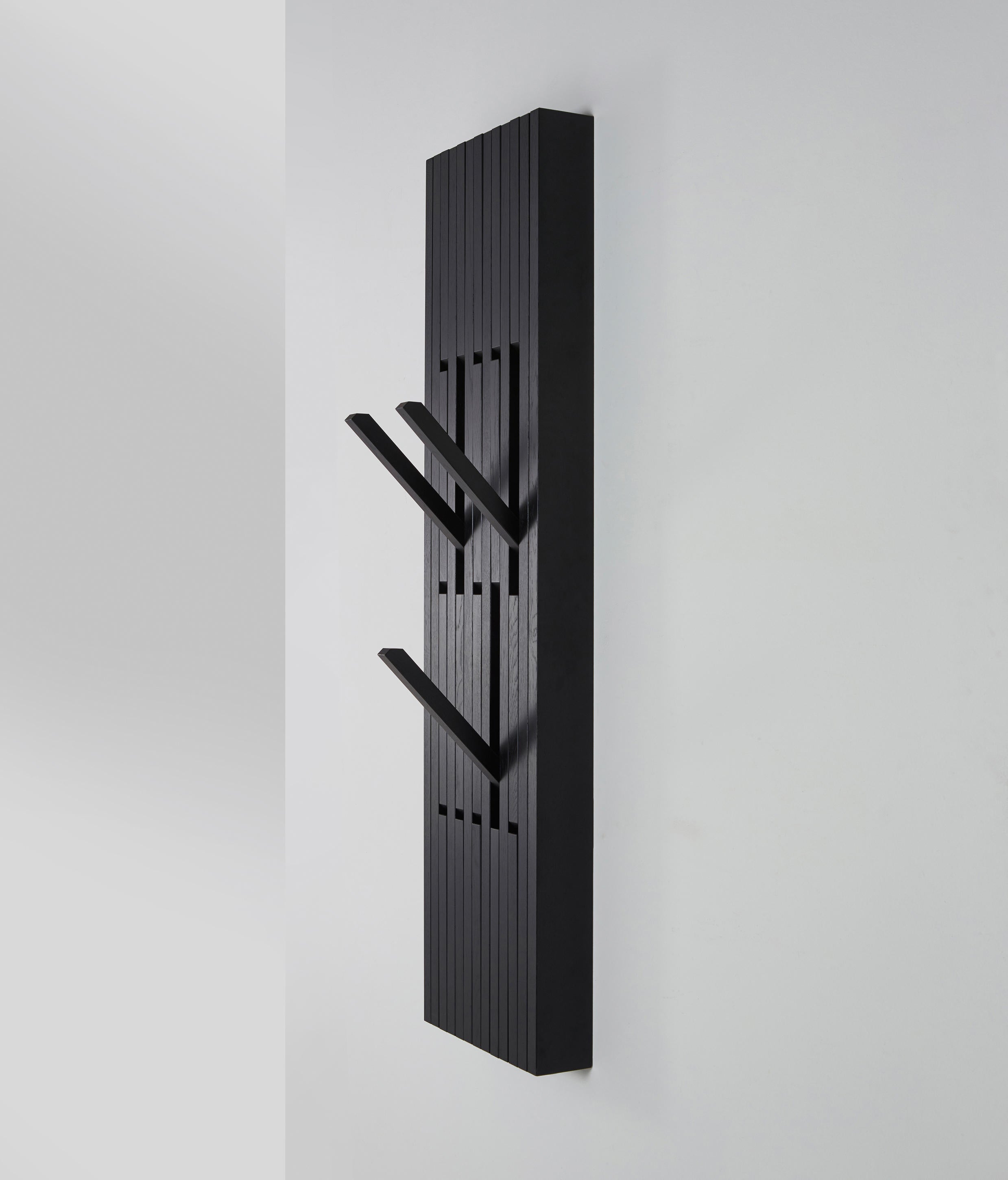 Piano Coat Rack Oak Black Small - PERUSE