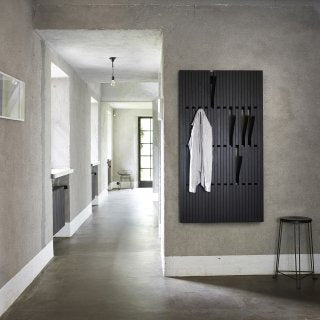 Piano Coat Rack Oak Black - PERUSE