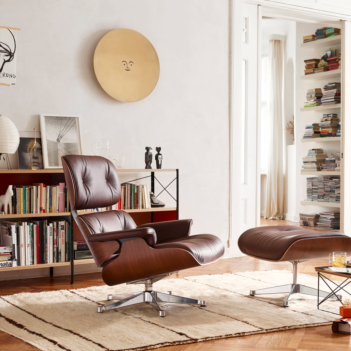 Lounge Chair + Ottoman Palissandre  - VITRA