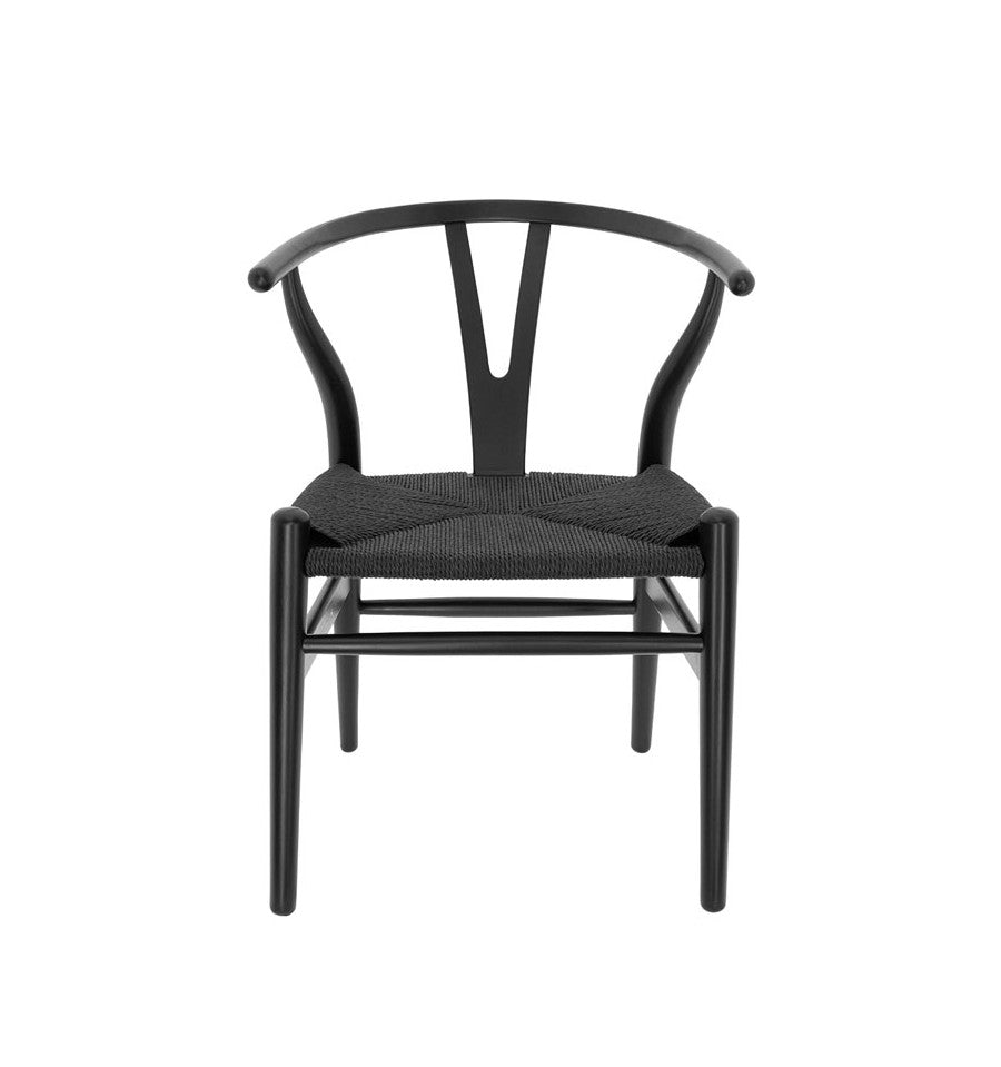 CH24 Wishbone chair Black (2 pieces) - CARL HANSEN